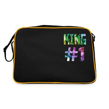 KING 01, King # 1, Queen Design dans le magasin - Sac Retro - noir/or - Dos