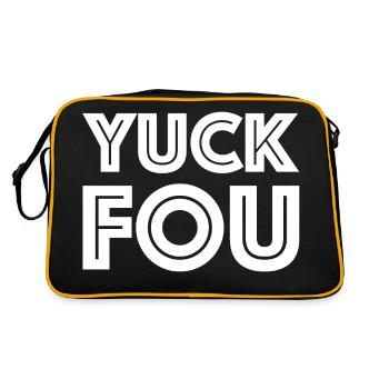 Yuck Fou | Insult, funny sayings, sarcasm - Retro Bag - black/gold - Back