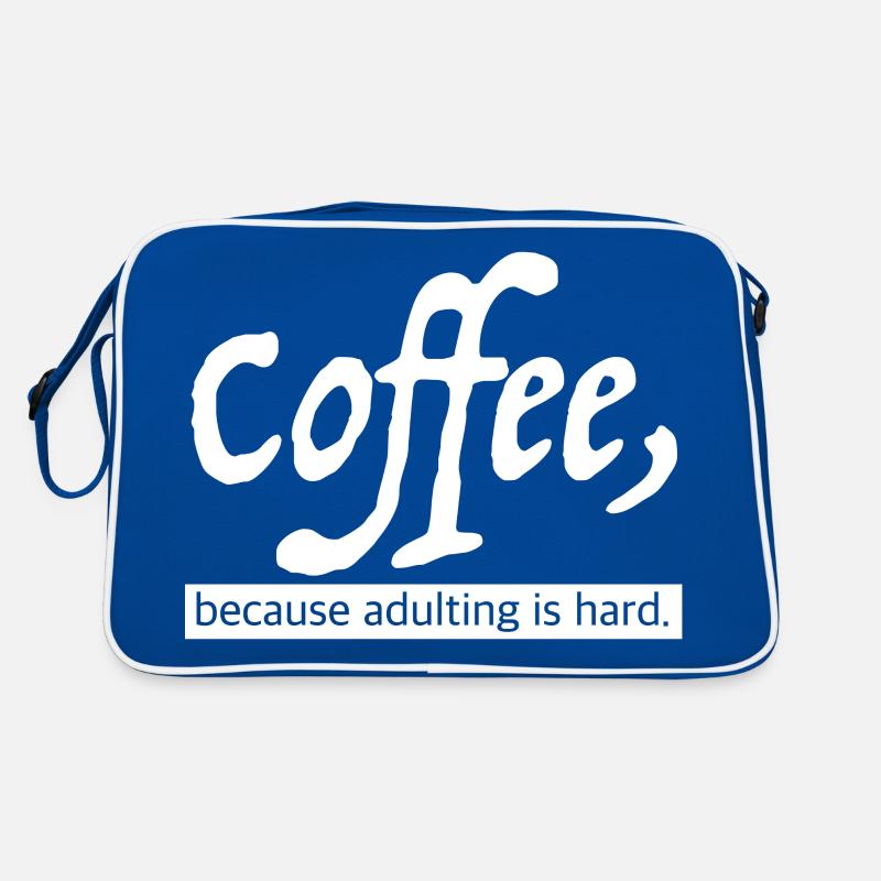 Kaffee & Erwachsenen | Coffee & Adulting Tee Retro Tasche