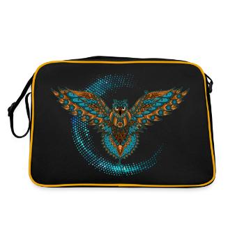 Falke - Retro Tasche - Schwarz/Gold - Hinten