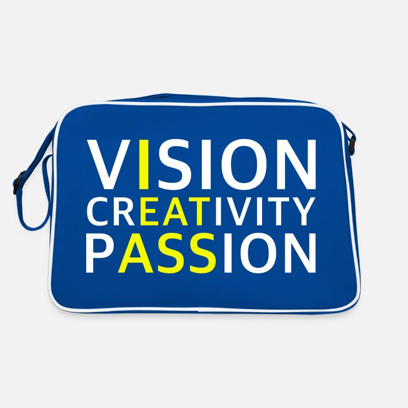 Vision, créativité, passion | Motivation Sac Retro