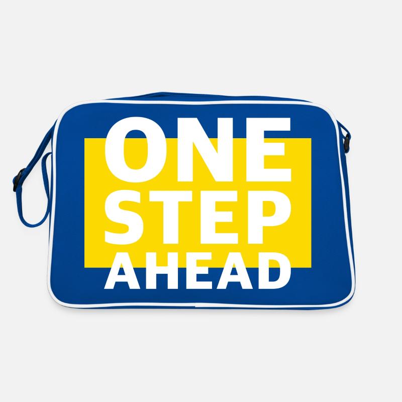 One step ahead | Motivation, goal, success Retro Bag