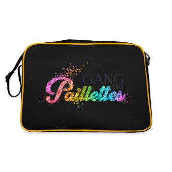 Gang des paillettes - Sac Retro - noir/or - Dos