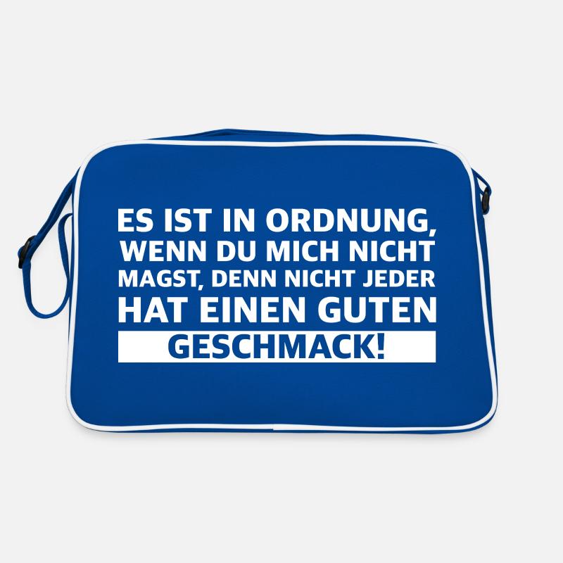 Nicht jeder hat einen guten Geschmack | Sarkasmus Retro Tasche