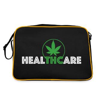 Healthcare | Marijuana, THC, Health - Retro Bag - black/gold - Back
