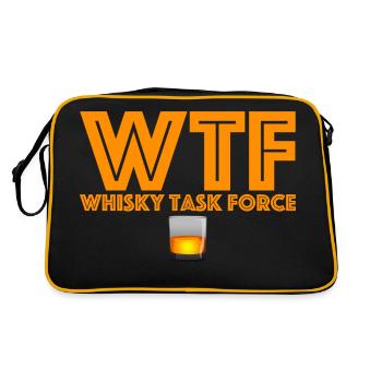 Whisky Task Force | Single Malt, Scotch - Retro Tasche - Schwarz/Gold - Hinten