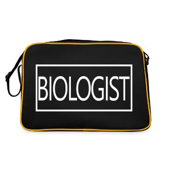 Biologist Proud Graduated Biology Student - Retro Bag - black/gold - Back