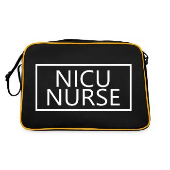 Infirmière de l’USIN fière infirmière en soins intensifs néonatals - Sac Retro - noir/or - Dos