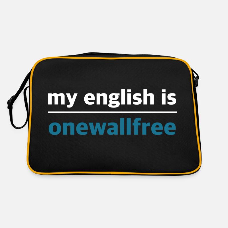 Mein Englisch ist einwandfrei | Anglizismus Retro Tasche