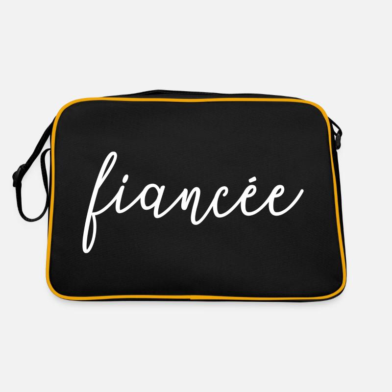 Fiancée Matching Engagement Wedding Honeymoon Retro Bag