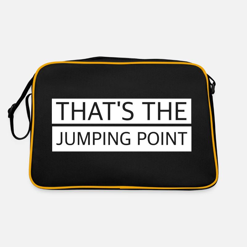 Das ist der springende Punkt | lustige Sprüche Retro Tasche
