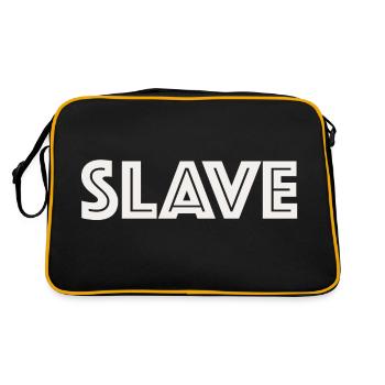 Esclave | Esclave, dictons drôles, sarcasme - Sac Retro - noir/or - Dos