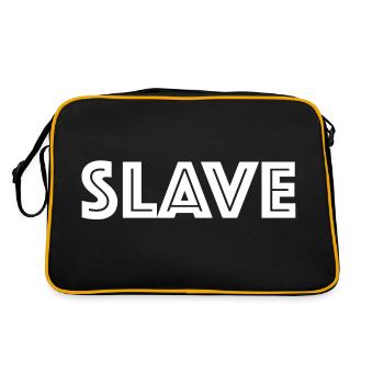 Esclave | dictons drôles, provocation - Sac Retro - noir/or - Dos