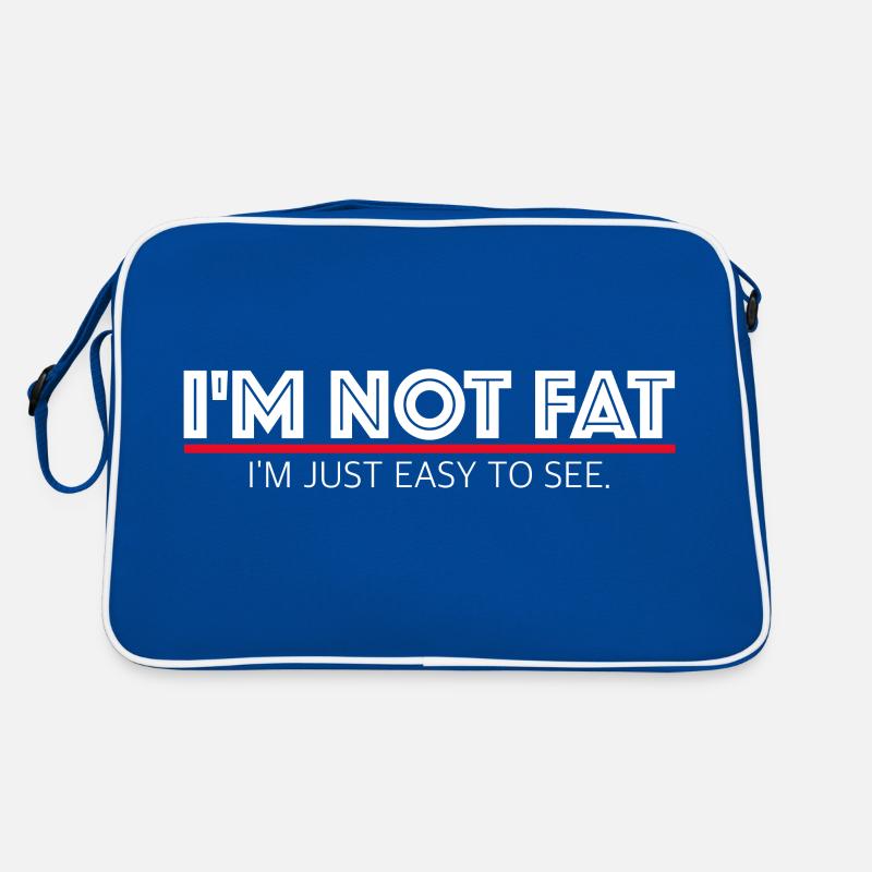 Je ne suis pas grosse, je suis juste facile à repérer Sac Retro