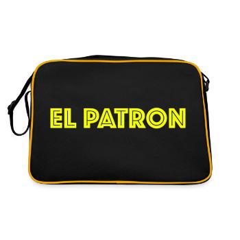 El Patron! Mafia Pablo Escobar Funny Sayings Fun - Retro Bag - black/gold - Back