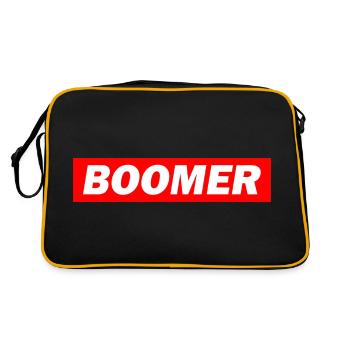 Boomer - Retro Tasche - Schwarz/Gold - Hinten