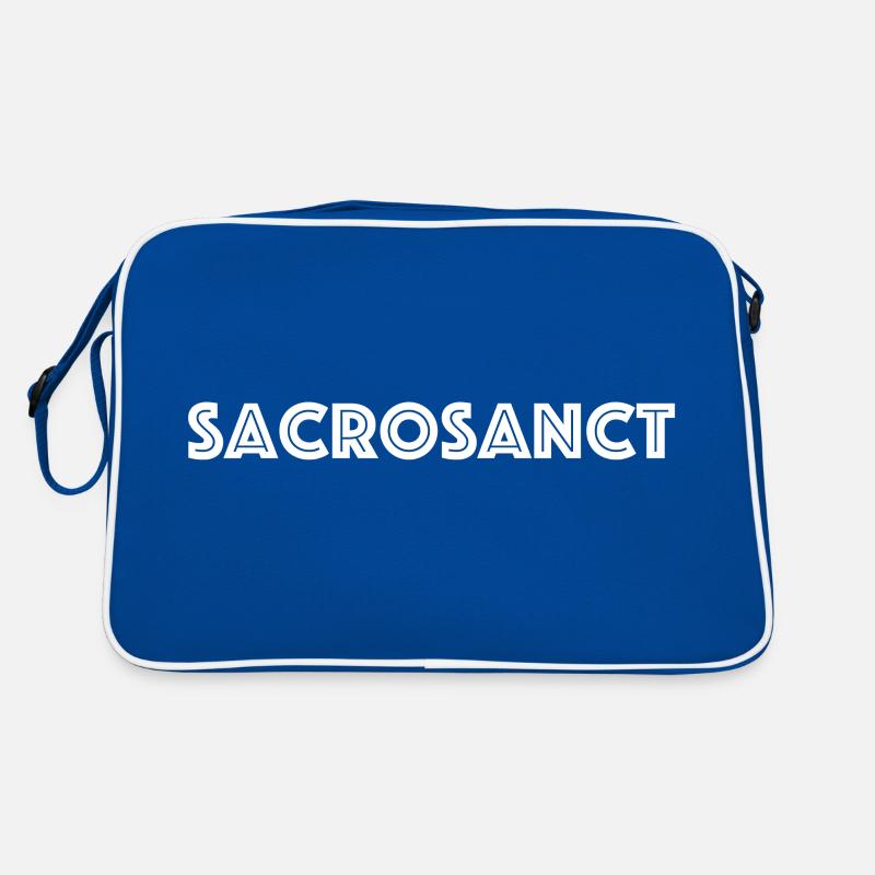 Sacrosanct | highly sacred, inviolable Retro Bag