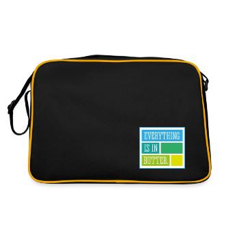 Butter - Retro Tasche - Schwarz/Gold - Hinten