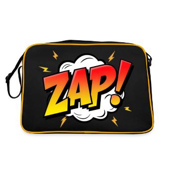 ZAPPER! - Une exclamation dynamique de bande dessinée - Sac Retro - noir/or - Dos