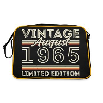 Août 1965 Légende depuis Août 1965 Millésime 1965 - Sac Retro - noir/or - Dos