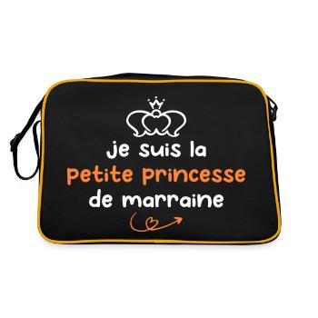 Je Suis La Petite Princesse de Ma Marraine - Sac Retro - noir/or - Dos