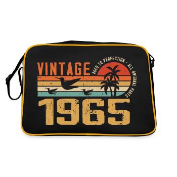 Vintage 1965 Cadeau Anniversaire - Millésime 1965 - Sac Retro - noir/or - Dos