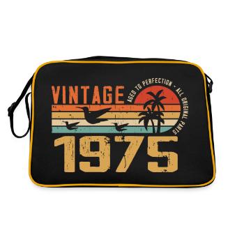 Vintage 1975 Cadeau Anniversaire - Millésime 1975 - Sac Retro - noir/or - Dos