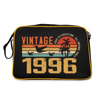 Vintage 1996 Cadeau Anniversaire - Millésime 1996 - Sac Retro - noir/or - Dos