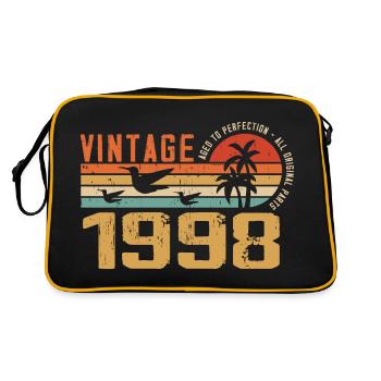 Vintage 1998 Cadeau Anniversaire - Millésime 1998 - Sac Retro - noir/or - Dos