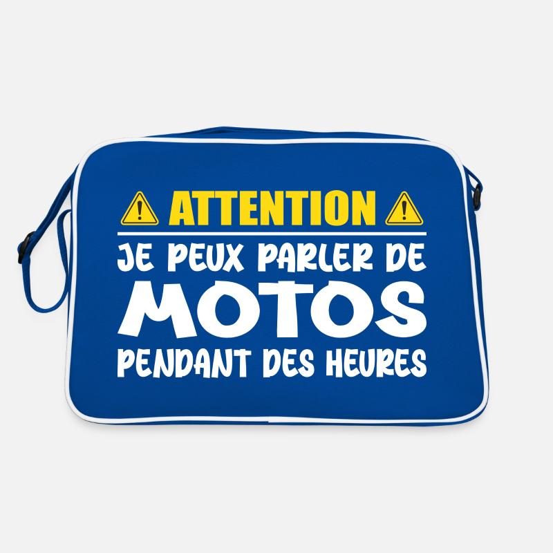 Talking about Motorcycles, Be careful I can talk about motorcycles Retro Bag