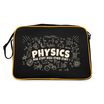 Physics Why Stuff Does Other Stuff | Funny Physici - Sac Retro - noir/or - Dos