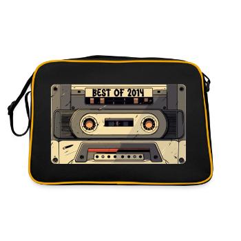 Best of 2014 – Kassette 2014 – Geboren im Jahr 2014 Geschenk - Retro Tasche - Schwarz/Gold - Hinten
