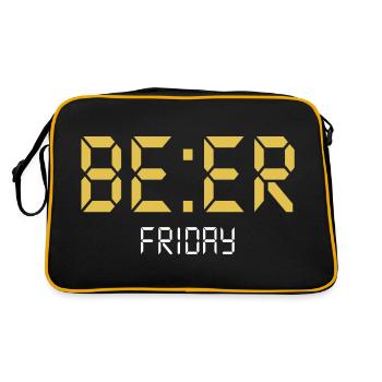BEER Friday - Retro Bag - black/gold - Back