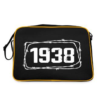 Vintage Fabriqué En 1938 - Anniversaire 86 ans - Sac Retro - noir/or - Dos