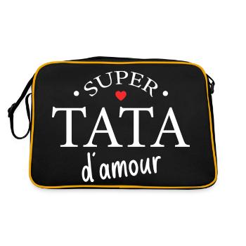 Super Tata D'amour - Sac Retro - noir/or - Dos