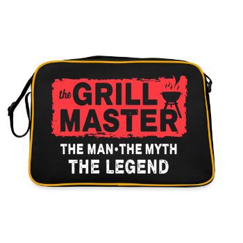 Le dicton culte des grillades Grillmaster BBQ - Sac Retro - noir/or - Dos