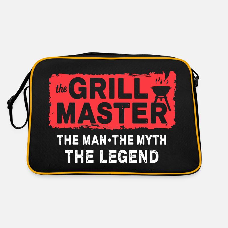 The Grillmaster BBQ Grillen Kultspruch Retro Tasche