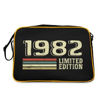 Born in 1982 Birthday 1982 Vintage 1982 - Retro Bag - black/gold - Back