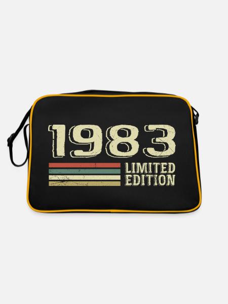 Nées en 1983 anniversaire 1983 Vintage 1983 - Sac Retro - noir/or - Dos