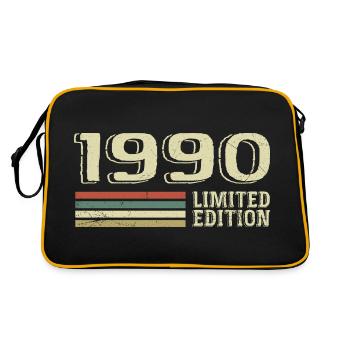 Nées en 1990 anniversaire 1990 Vintage 1990 - Sac Retro - noir/or - Dos