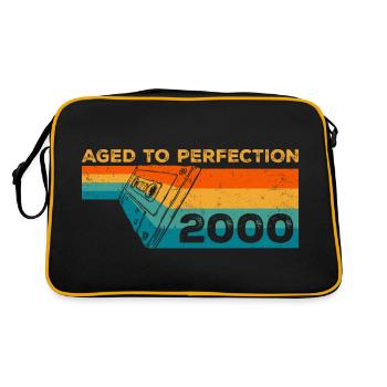 Vintage 2000 - Cadeau D’anniversaire 2000 Retro - Sac Retro - noir/or - Dos