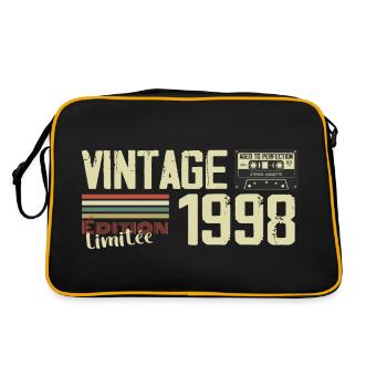 1998 Vintage Rétro Cadeau D'anniversaire 1998 - Sac Retro - noir/or - Dos