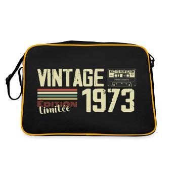 1973 Vintage Rétro Cadeau D'anniversaire 1973 - Sac Retro - noir/or - Dos