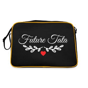 Future Tata - Cadeau Future Tante - Sac Retro - noir/or - Dos
