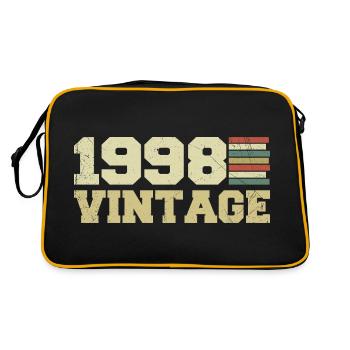 Cadeau 1998 Cadeau Anniversaire 1998 Vintage 1998 - Sac Retro - noir/or - Dos