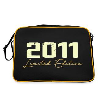 2011 Édition Limitée - 2011 Cadeau D'anniversaire - Sac Retro - noir/or - Dos