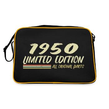 Cadeau D'anniversaire 1950 Idée Cadeau 1950 - Sac Retro - noir/or - Dos