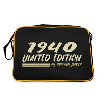 Cadeau D'anniversaire 1940 Idée Cadeau 1940 - Sac Retro - noir/or - Dos