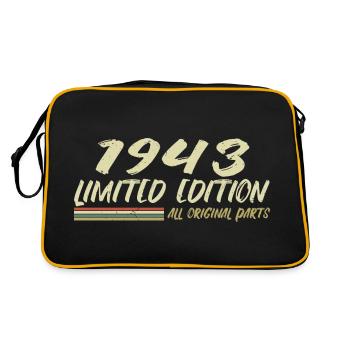 Cadeau D'anniversaire 1943 Idée Cadeau 1943 - Sac Retro - noir/or - Dos
