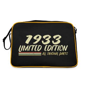 Cadeau D'anniversaire 1933 Idée Cadeau 1933 - Sac Retro - noir/or - Dos